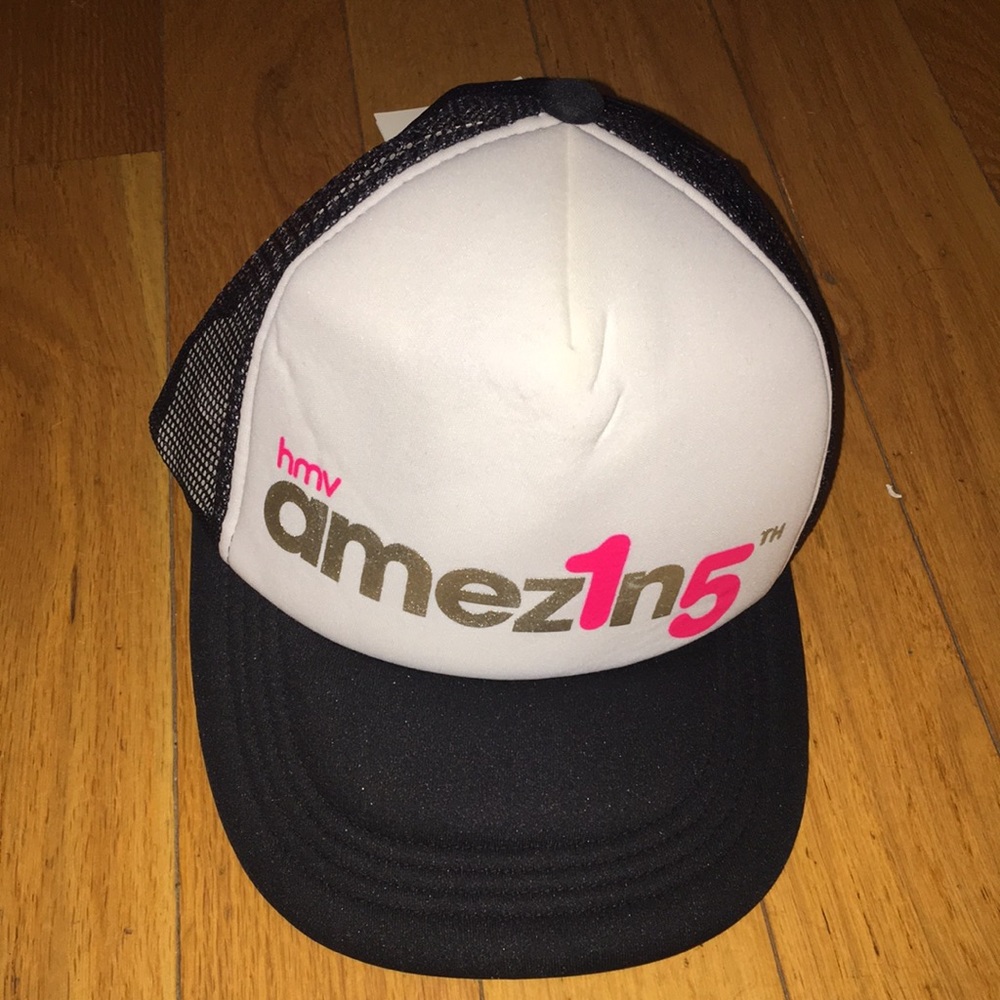 Brand new HMV X Amezing silver print mesh cap